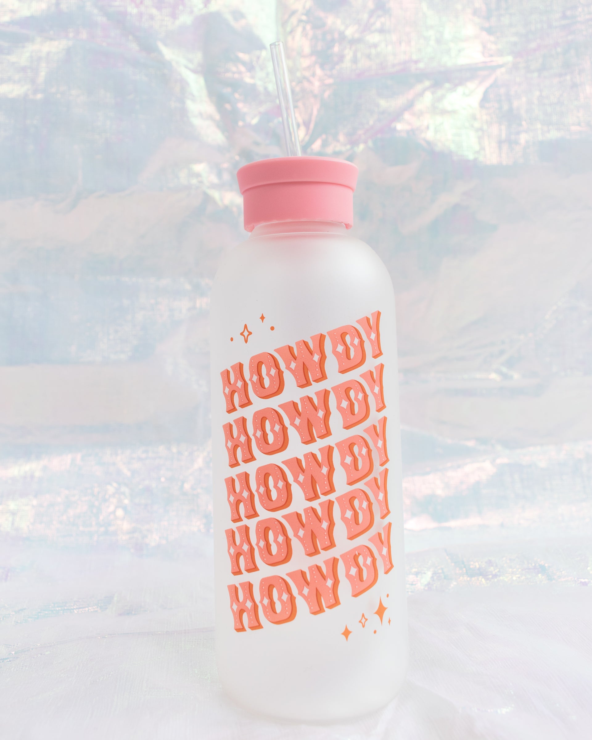 Howdy Partner Glass Water Bottle – Brightside Boutique