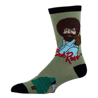 Painting Bob Ross Crew Socks