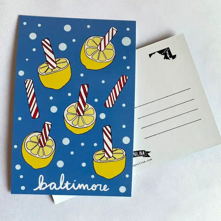 Baltimore Lemon Stick Postcard