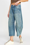 Irresistible Mid Rise Barrel Jean