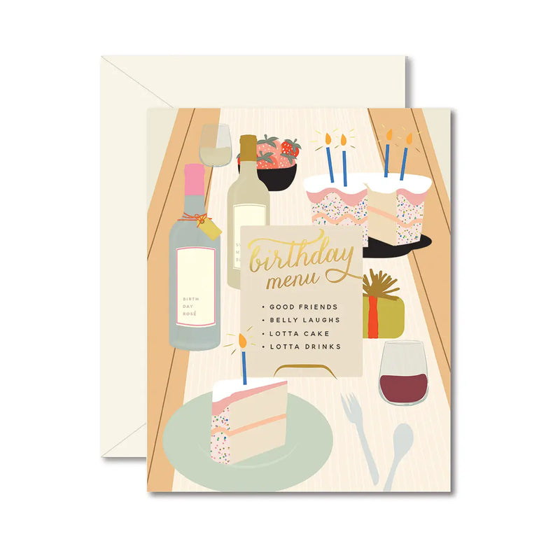 Birthday Tablescape Birthday Card