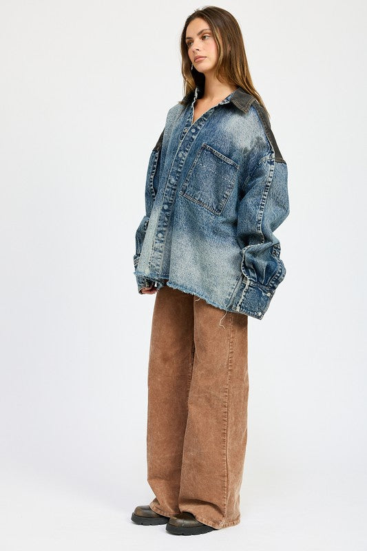 Trendsetter Oversized Denim Jacket