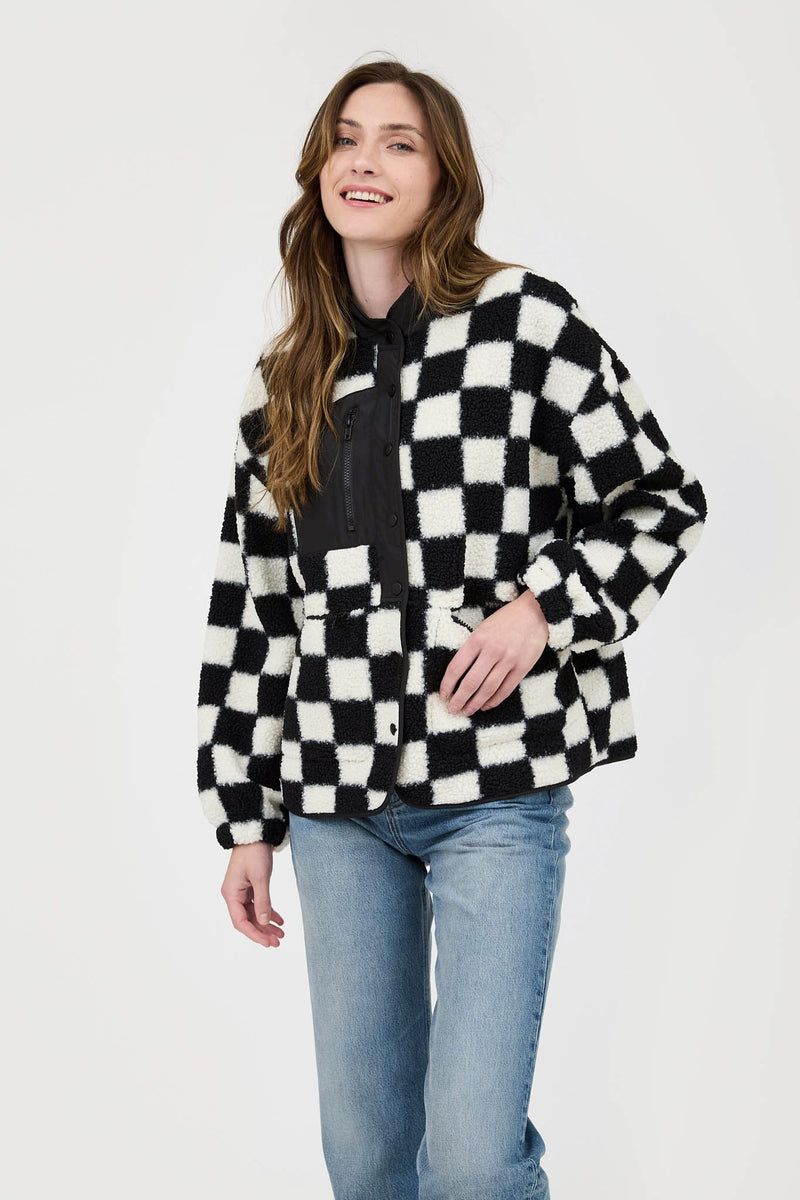 Checkered Fleece Jacket