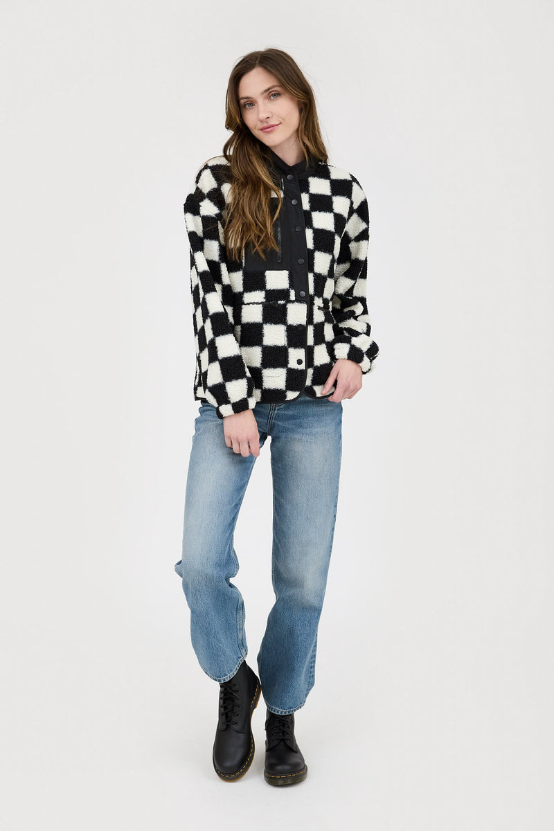 Checkered Fleece Jacket