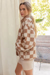 Checkered Fleece Jacket