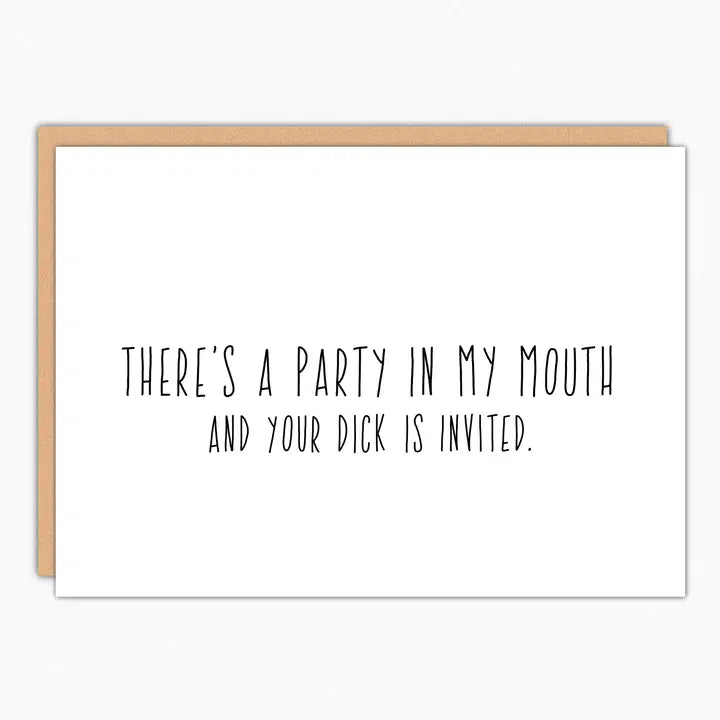 There's A Party in... Card