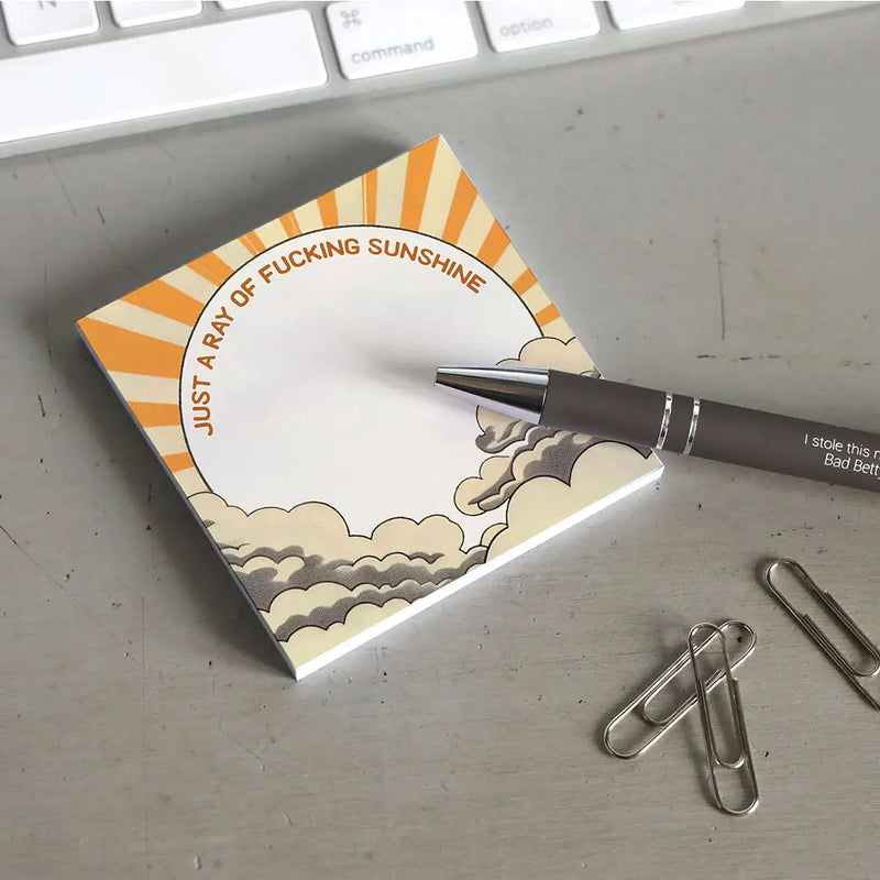 Ray of Sunshine Sticky Note Pad