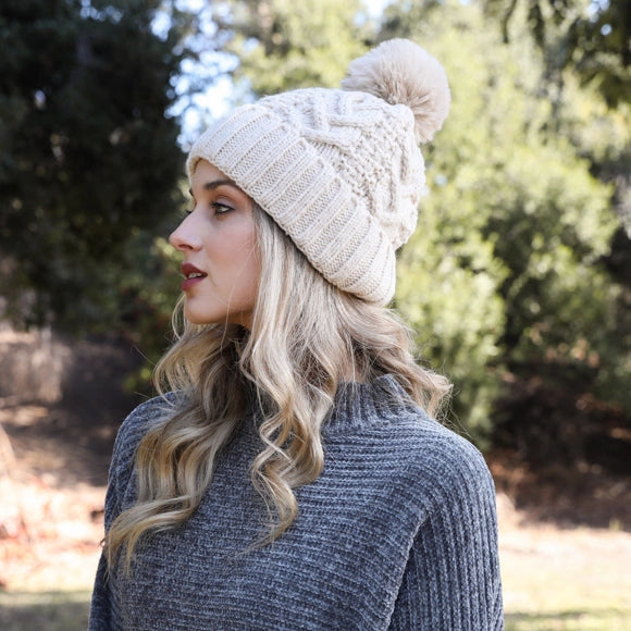 Aspen Ski Pom Beanie