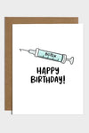 Botox Birthday Card