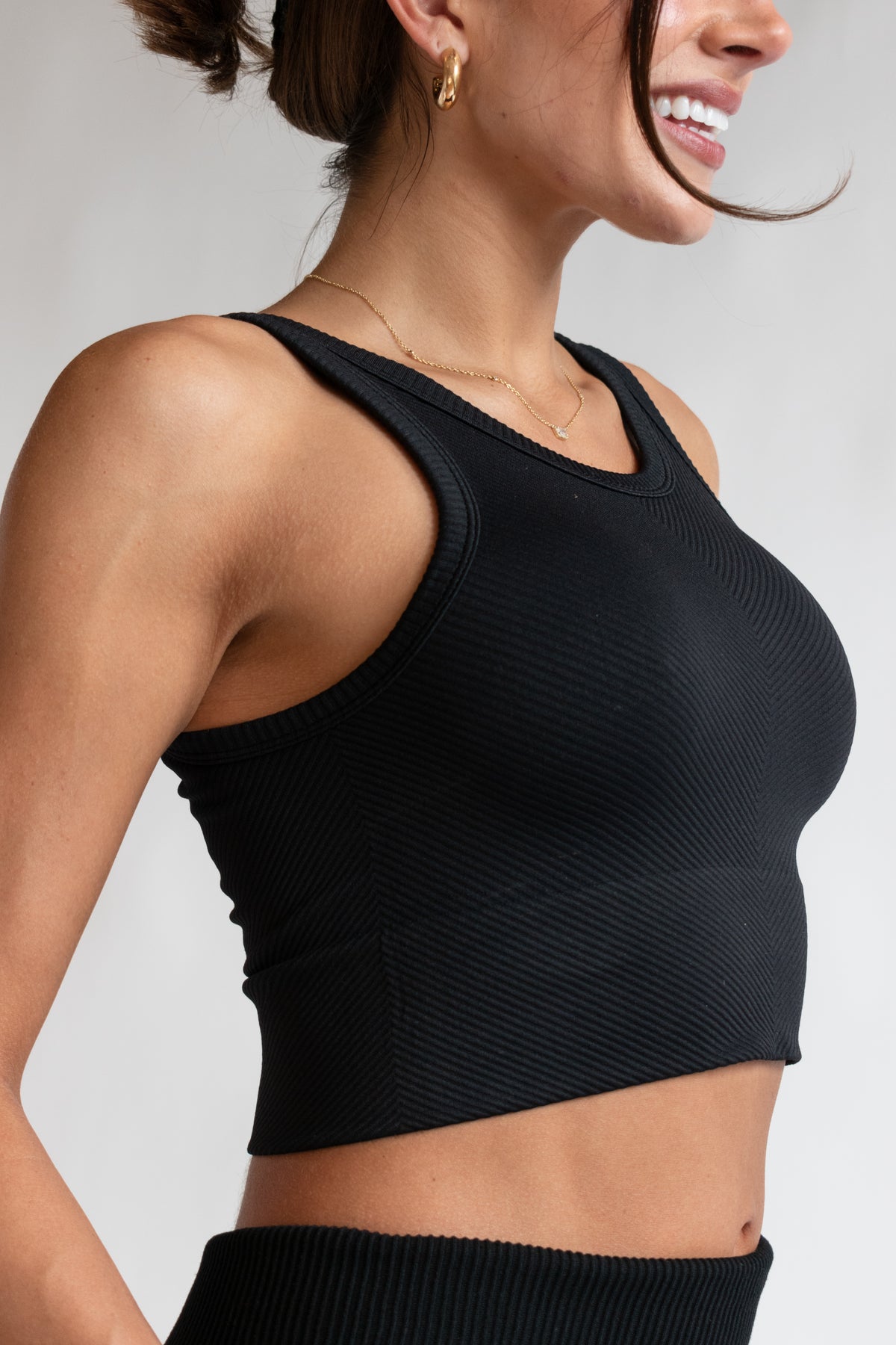 Keep It Up High Neck Crop Top