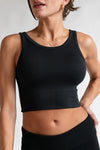 Keep It Up High Neck Crop Top