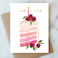 Slice of Birthday Cake Card