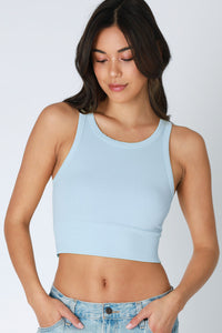 Keep It Up High Neck Crop Top