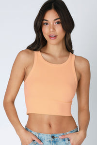 Keep It Up High Neck Crop Top