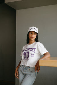 Bmore Stats Crop Tee By Brightside