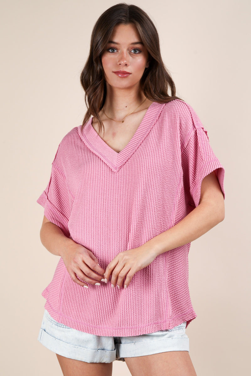 Sunday Soft Ribbed Knit Top