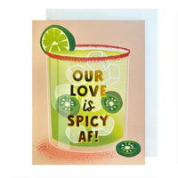 Spicy Love Margarita Card