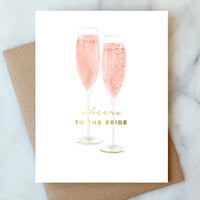 Bubbles For the Bride Wedding Card