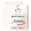 Cheers! Fabulous Champagne Birthday Card