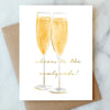 Newlyweds Cheers Wedding Card