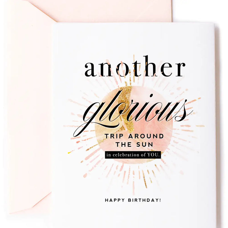 Trip Around the Sun Birthday Card