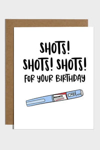 Ozempic Shots Birthday Card