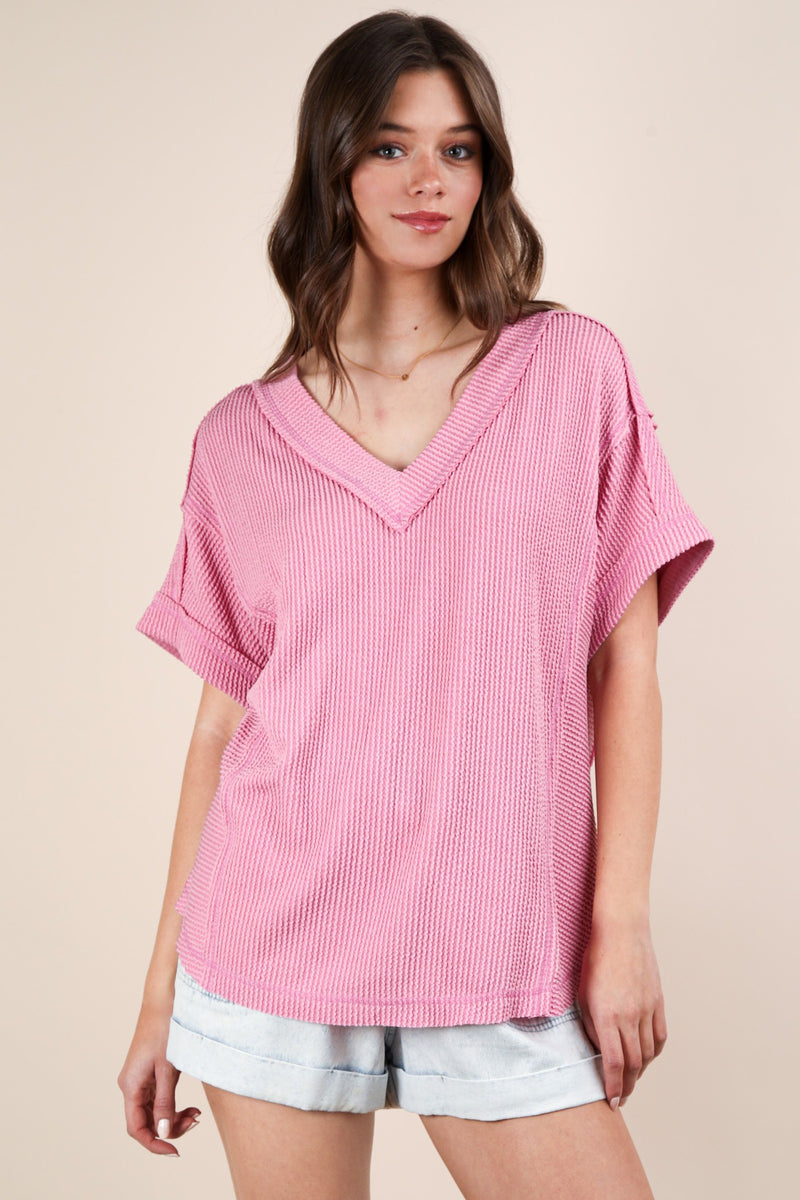 Sunday Soft Ribbed Knit Top