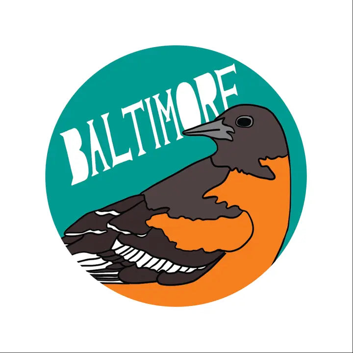 Baltimore Oriole Bird Vinyl Sticker