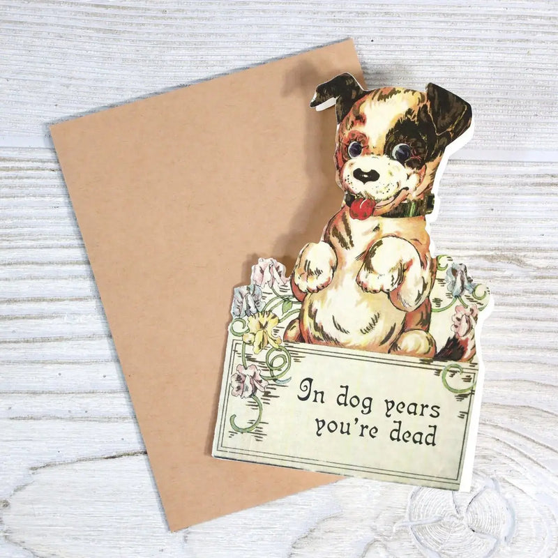 In Dog Years You're Dead Birthday Card