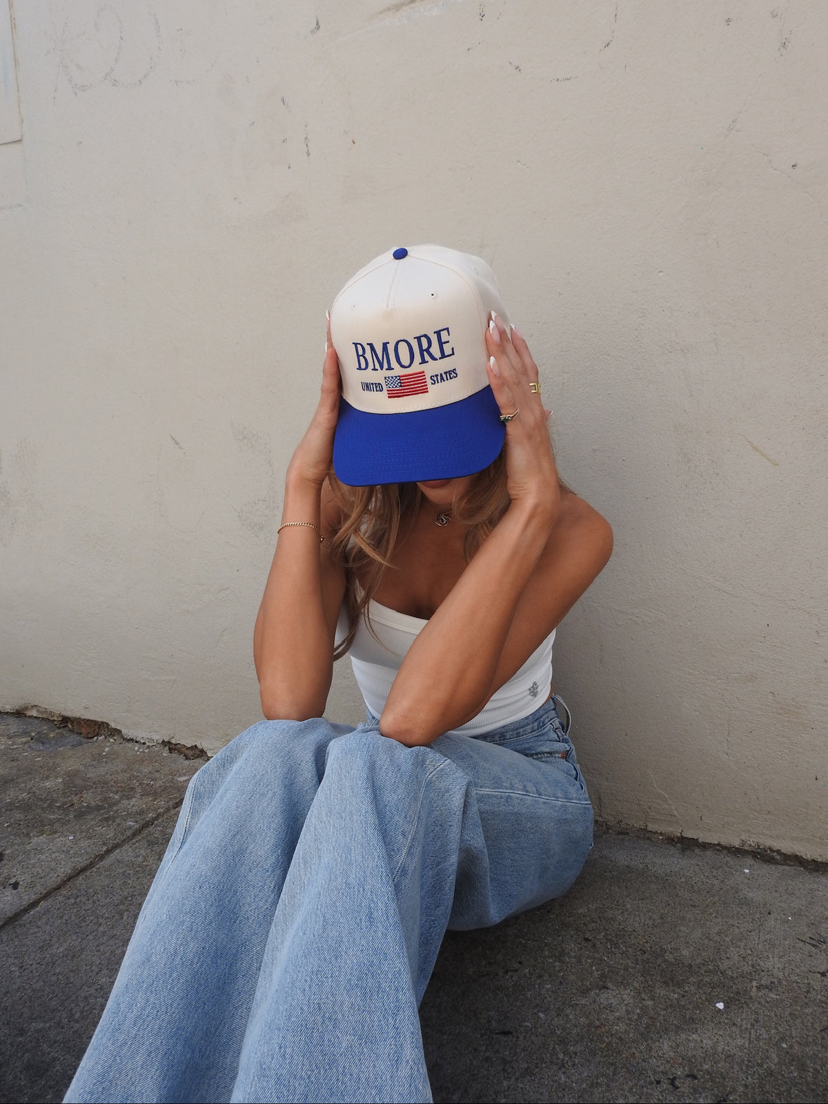 Brightside the Label Bmore USA Two Toned Snapback