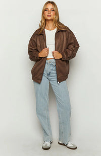 Urban Cowboy Suede Bomber Jacket