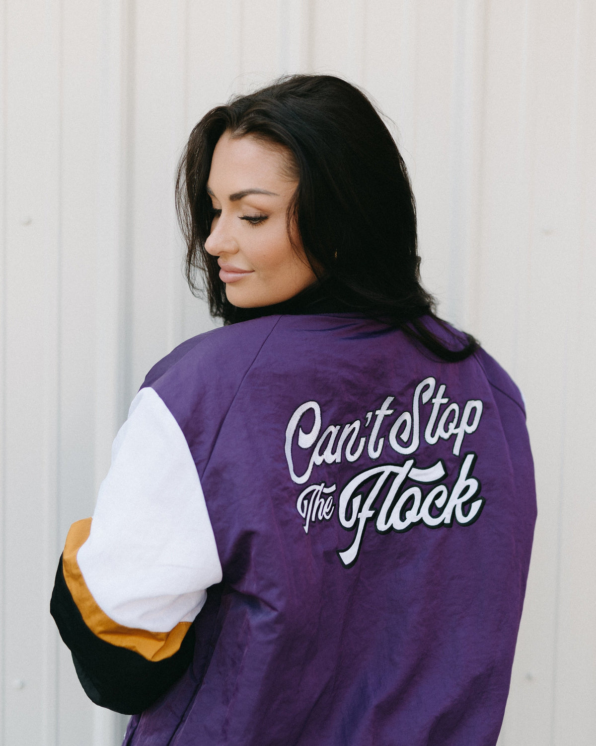 Brightside x R1A Can't Stop the Flock Varsity Jacket