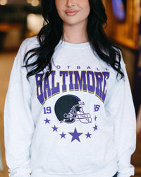 Brightside The Label Football Star Crewneck