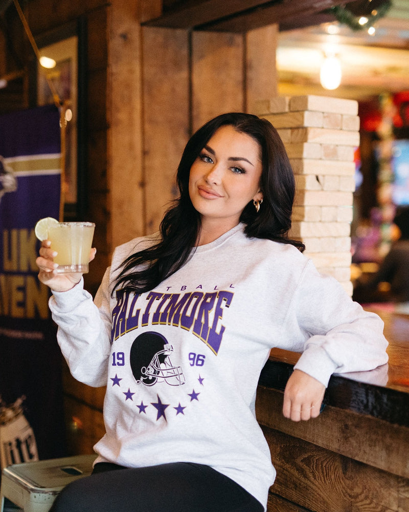 Brightside The Label Football Star Crewneck