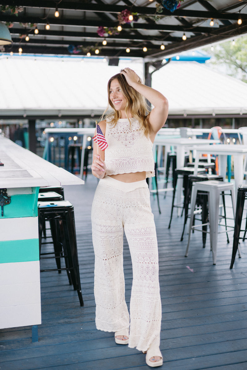 Out The Door Crochet Pant