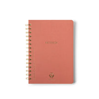 Textured Paper Twin Wire Notebook