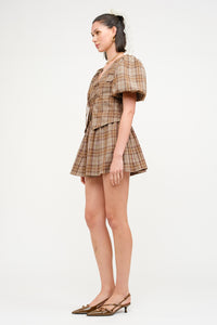 Aria Plaid Mini Skirt