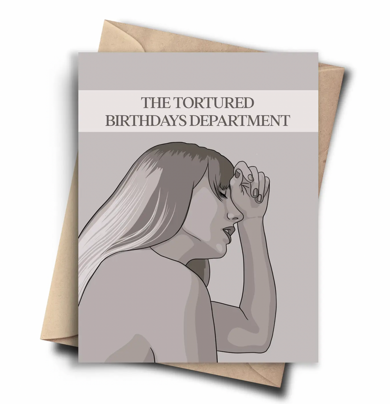 Tortured Birthdays Department Taylor Swift Birthday Card