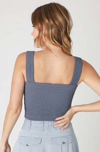 Settle Down Square Neck Crop Top