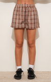 Boyfriend Plaid Shorts