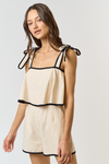 Play It Safe Linen Romper