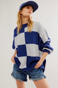 Free People Checkered Easy Street Tunic