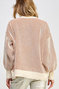 Looking Up Striped Sweater