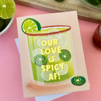 Spicy Love Margarita Card