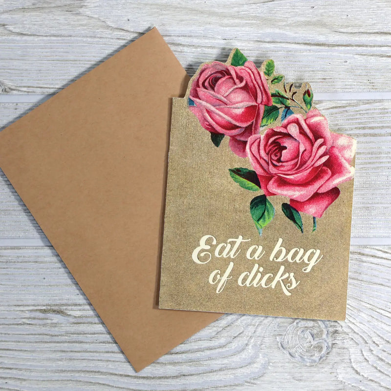 Eat A Bag of Dicks Greeting Card