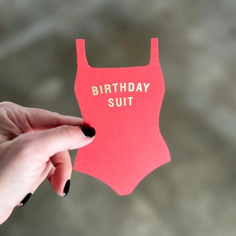 Birthday Suit Flat Birthday Card