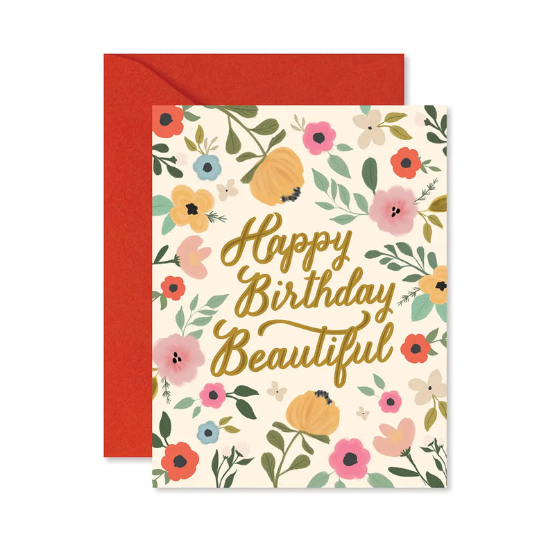 Happy Birthday Beautiful Birthday Card