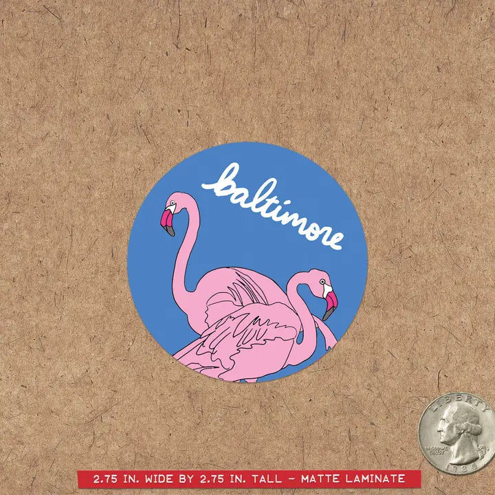 Baltimore Flamingo Sticker