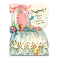 Congrats! May Your Labor Be As Easy As You Were Baby Card