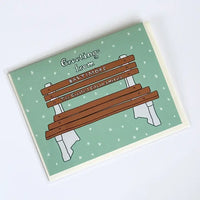 Baltimore Bench Greeting Card